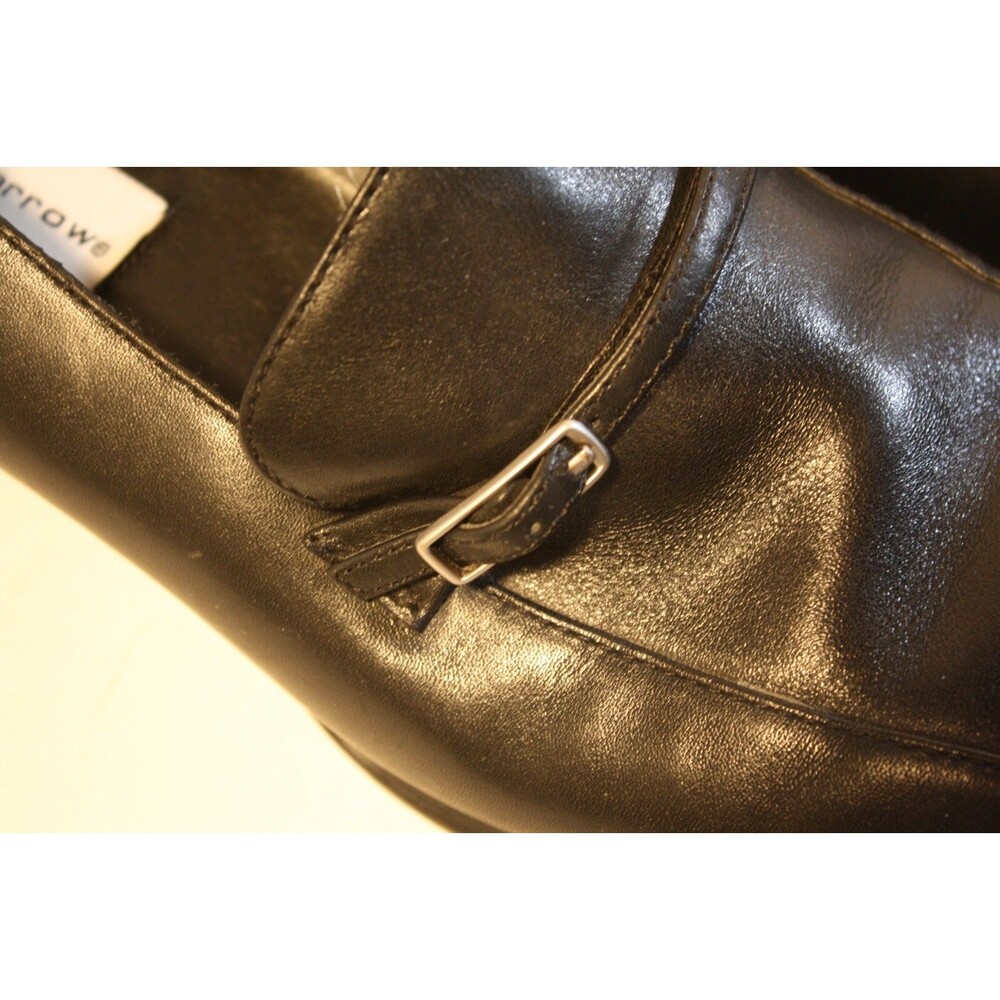 CROFT & BARROW Womens Shoes Size 11 Black Leather Slip-on Loafer Buckle - Picture 4 of 7